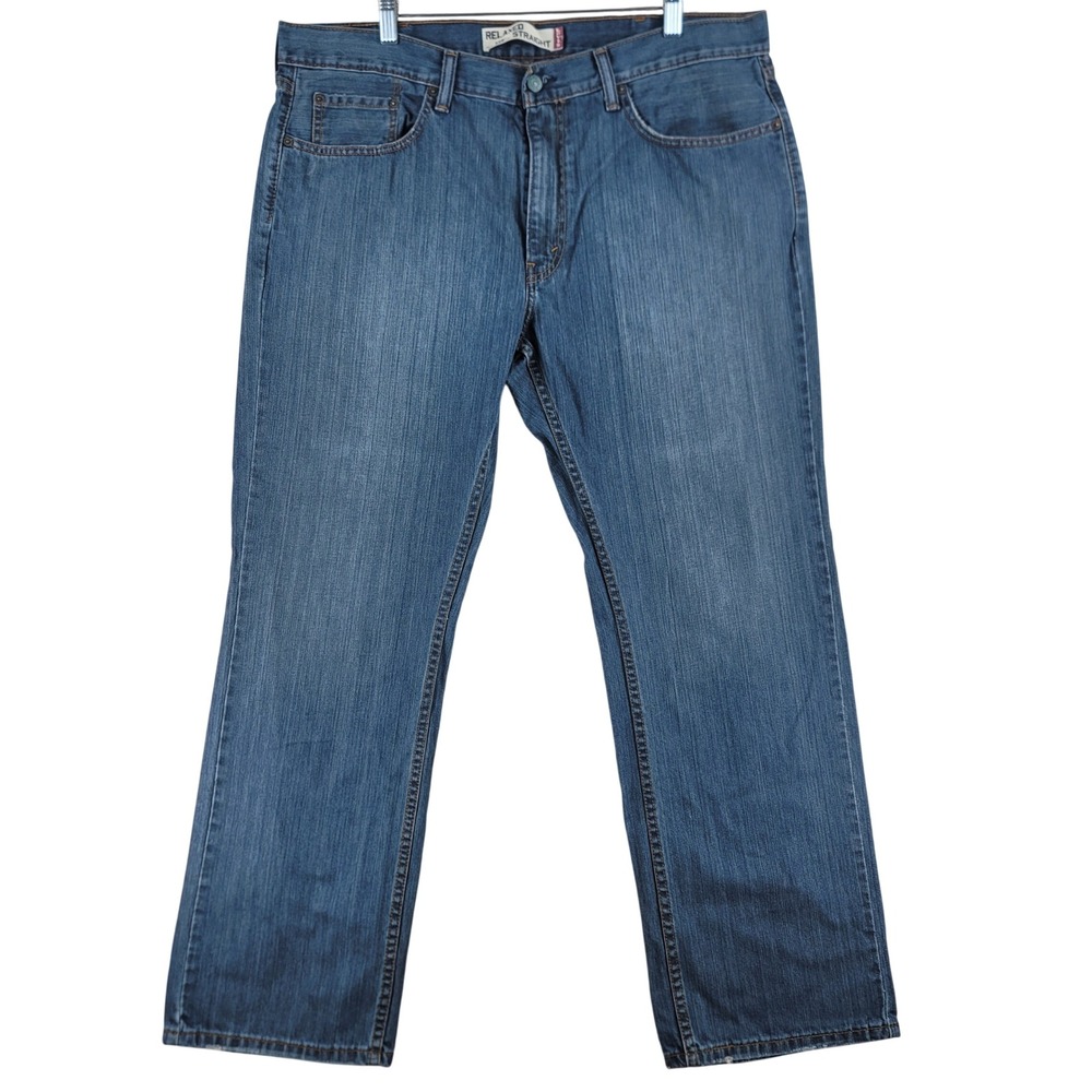 Levi's 559 Relaxed Straight Jeans Men 39x30 Blue Denim Mid Rise Vintage Y2K